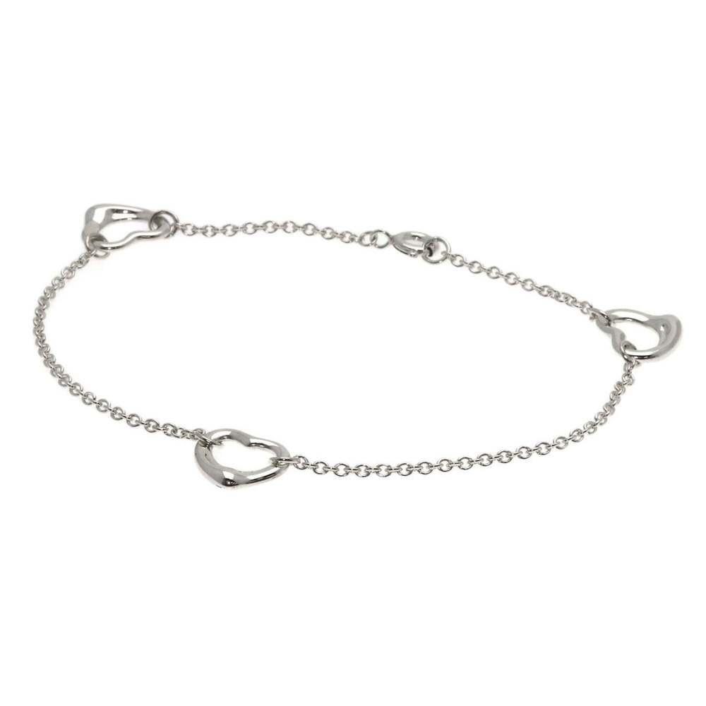 TIFFANY Silver Heart Charm Bracelet